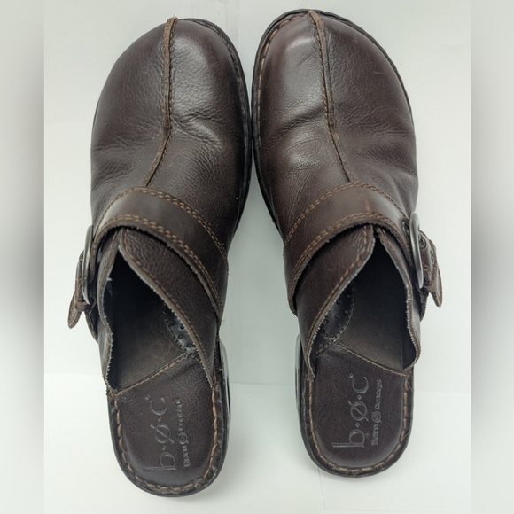 BOC Born size 9 brown leather clogs in excellent condition - Picture 3 of 16